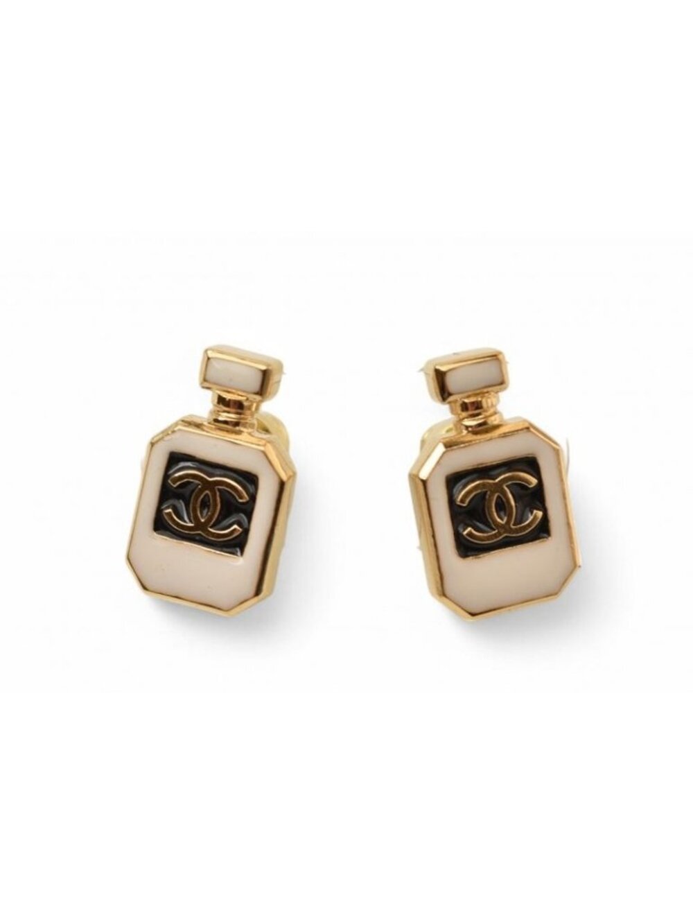 Chanel Accessories Coco Mark CC Gold Bottle Motif C25